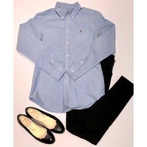 RALPH LAUREN Blue Oxford Shirt